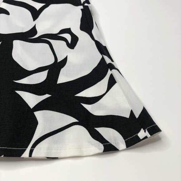 CARAMELU Black & White Abstract Swirl Flared Girly Summer Skirt SIZE 9/10 - Picture 6 of 13